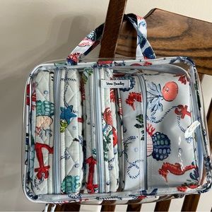 Vera Bradley Shore Thing 4-Piece Cosmetic Organizer